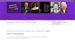 Desktop Screenshot of migraine-dyslexia.com